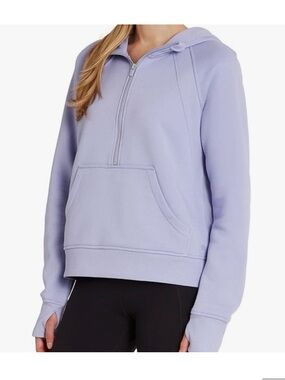 Danskin Lavender Half-Zip Hooded Pullover